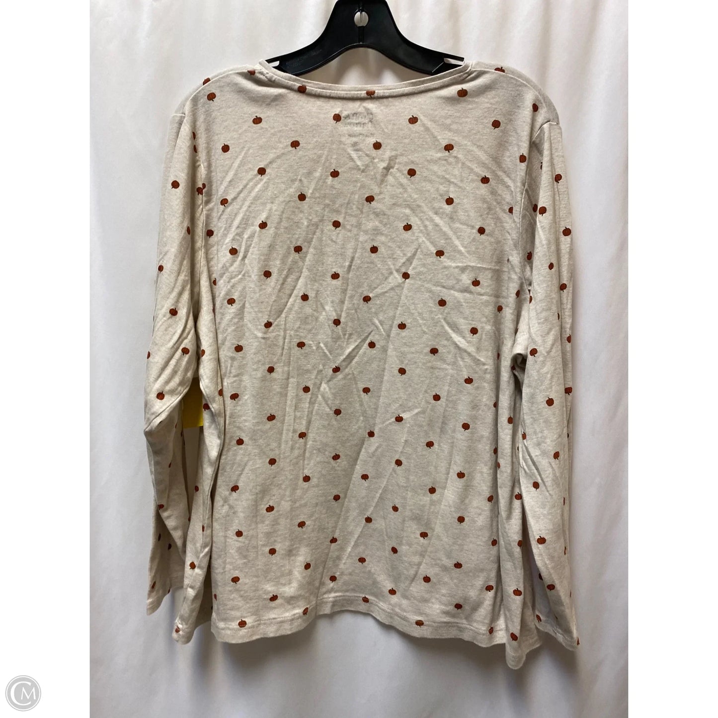 Top Long Sleeve By Croft And Barrow In Orange, Size: 2x
