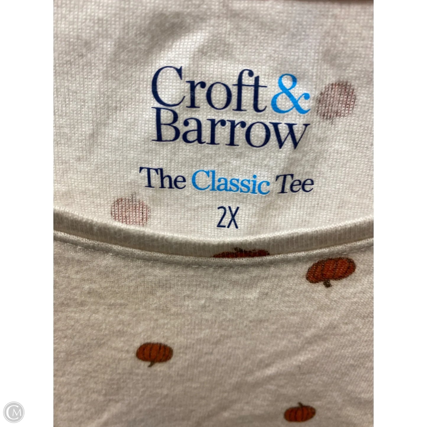 Top Long Sleeve By Croft And Barrow In Orange, Size: 2x