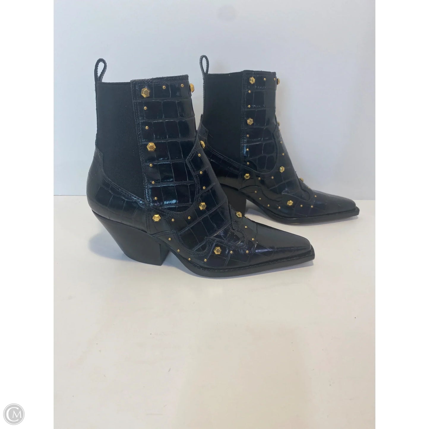 Boots Ankle Heels By Vince Camuto In Black, Size: 6