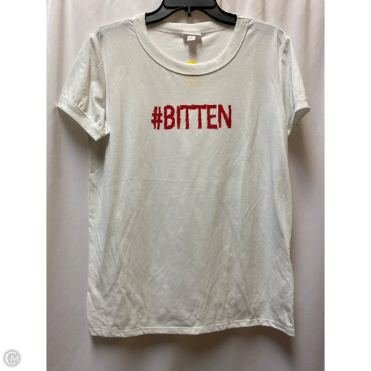 Top Short Sleeve By Lularoe In White, Size: M