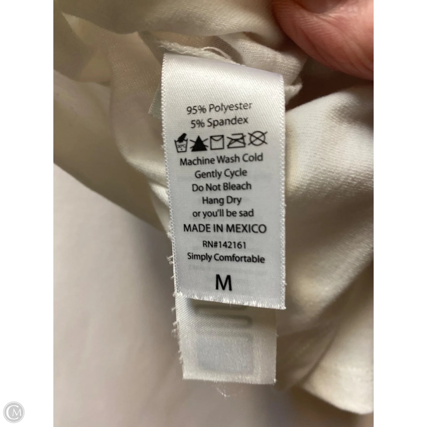 Top Short Sleeve By Lularoe In White, Size: M
