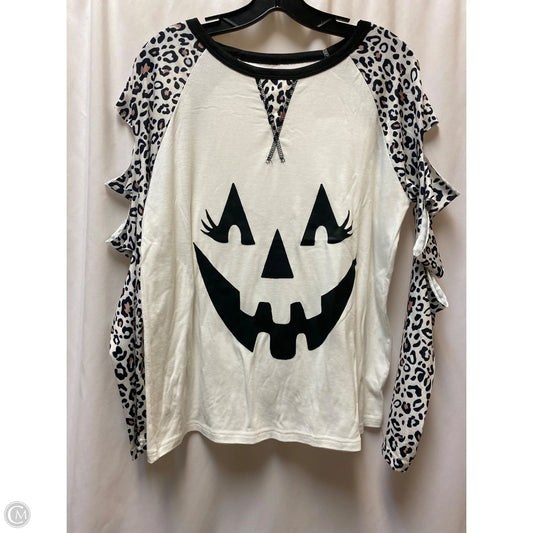 Top Long Sleeve By Clothes Mentor In Animal Print, Size: L