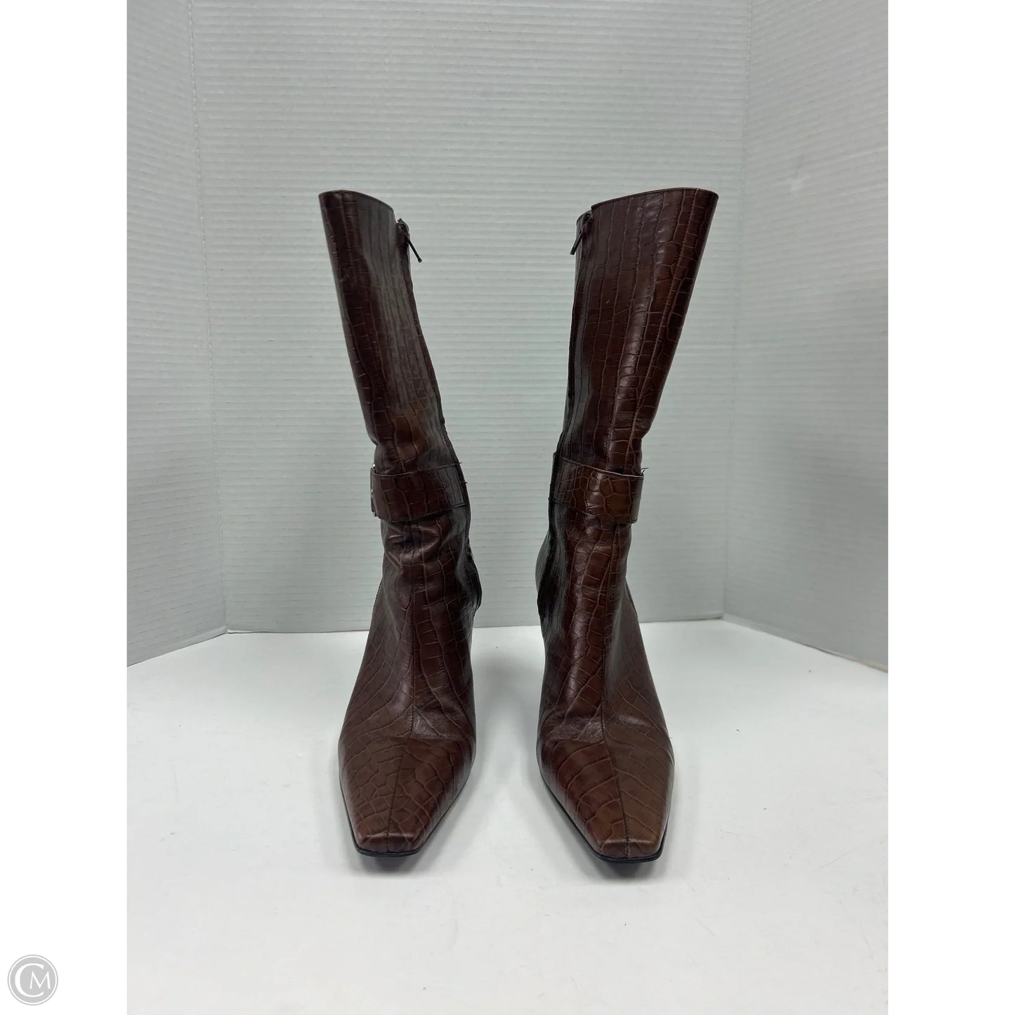 Boots Mid-calf Heels By Gianni Bini In Brown, Size: 8