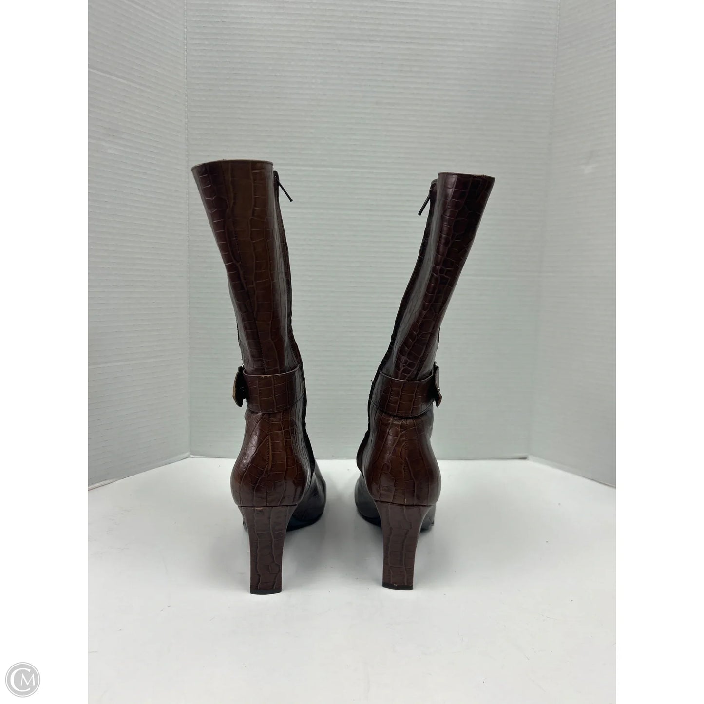 Boots Mid-calf Heels By Gianni Bini In Brown, Size: 8