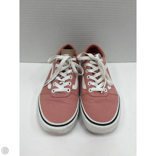 Shoes Sneakers By Vans In Pink, Size: 8