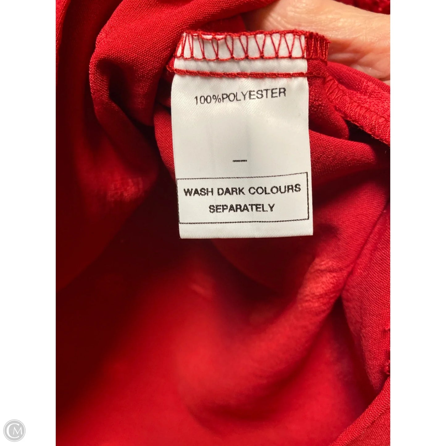 Top Long Sleeve By Clothes Mentor In Red, Size: 2x