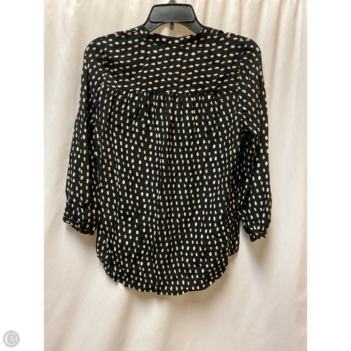 Top Long Sleeve By Madewell In Black, Size: Xs