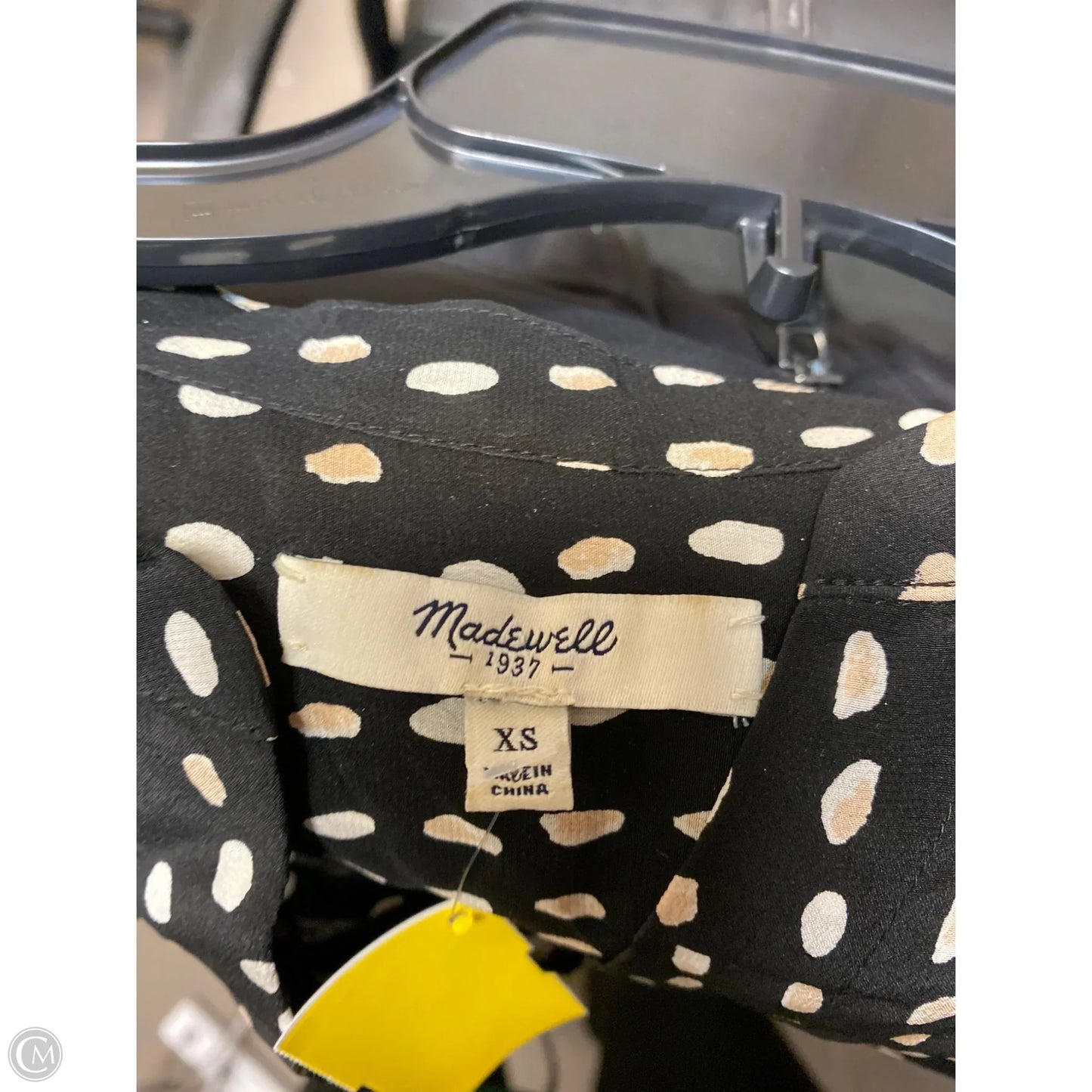 Top Long Sleeve By Madewell In Black, Size: Xs