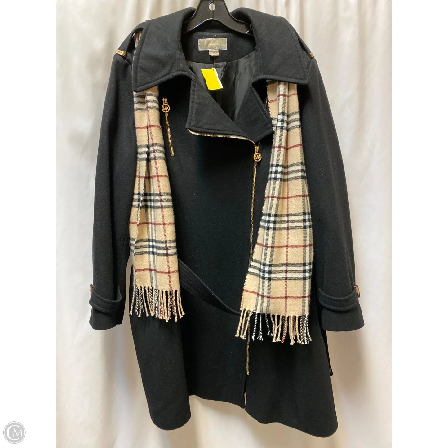Coat Peacoat By Michael By Michael Kors In Black, Size: 2x