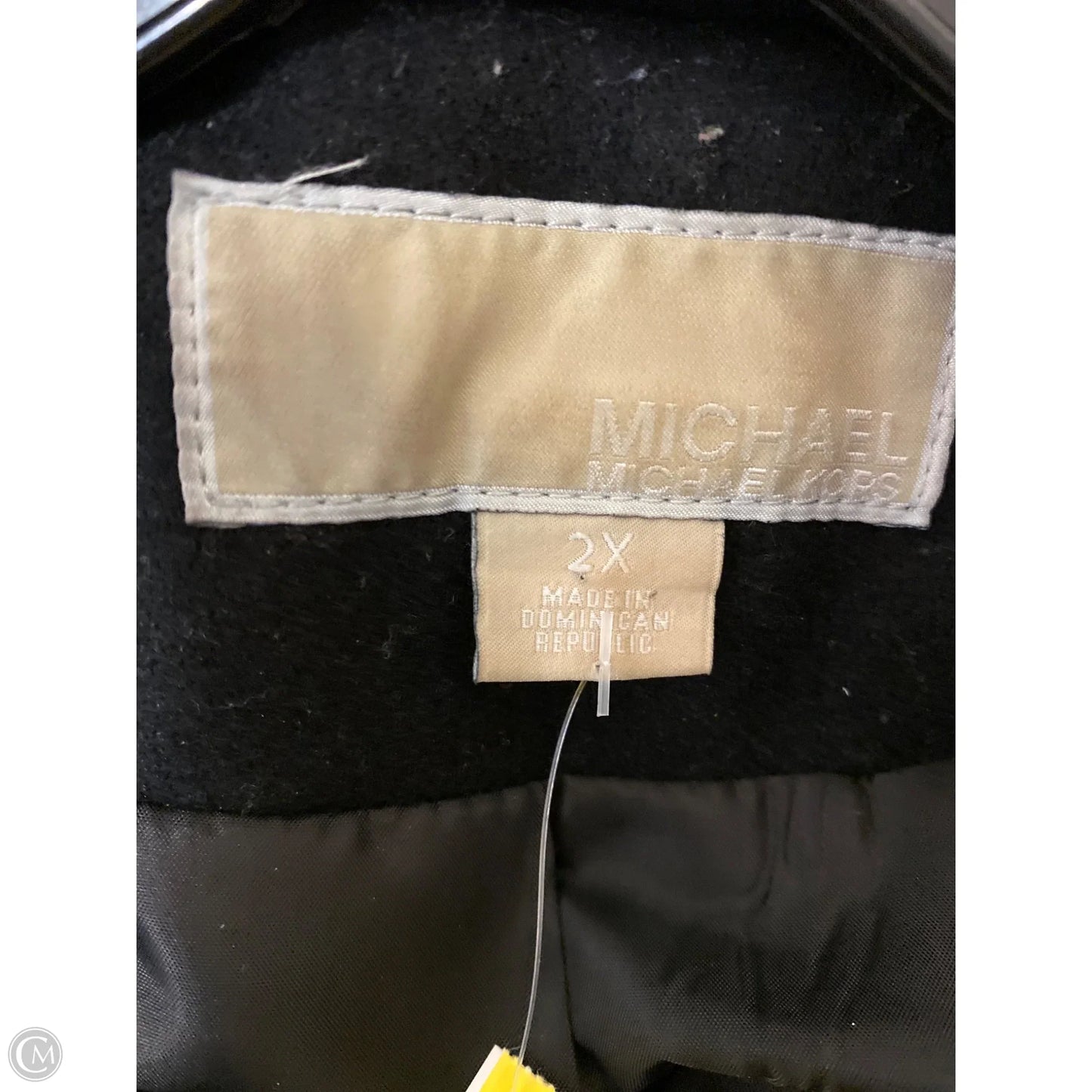 Coat Peacoat By Michael By Michael Kors In Black, Size: 2x