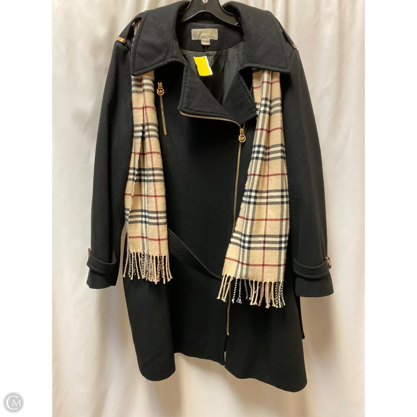 Coat Peacoat By Michael By Michael Kors In Black, Size: 2x