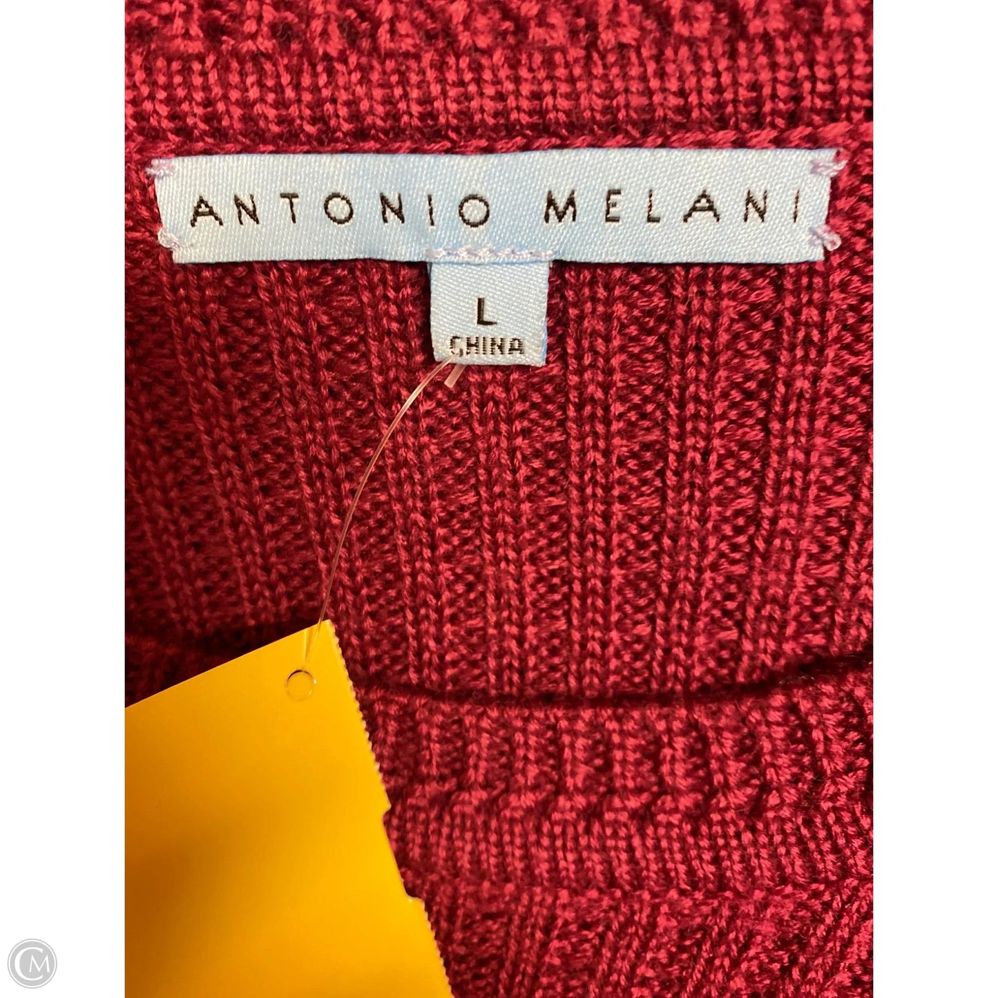 Sweater By Antonio Melani In Maroon, Size: L