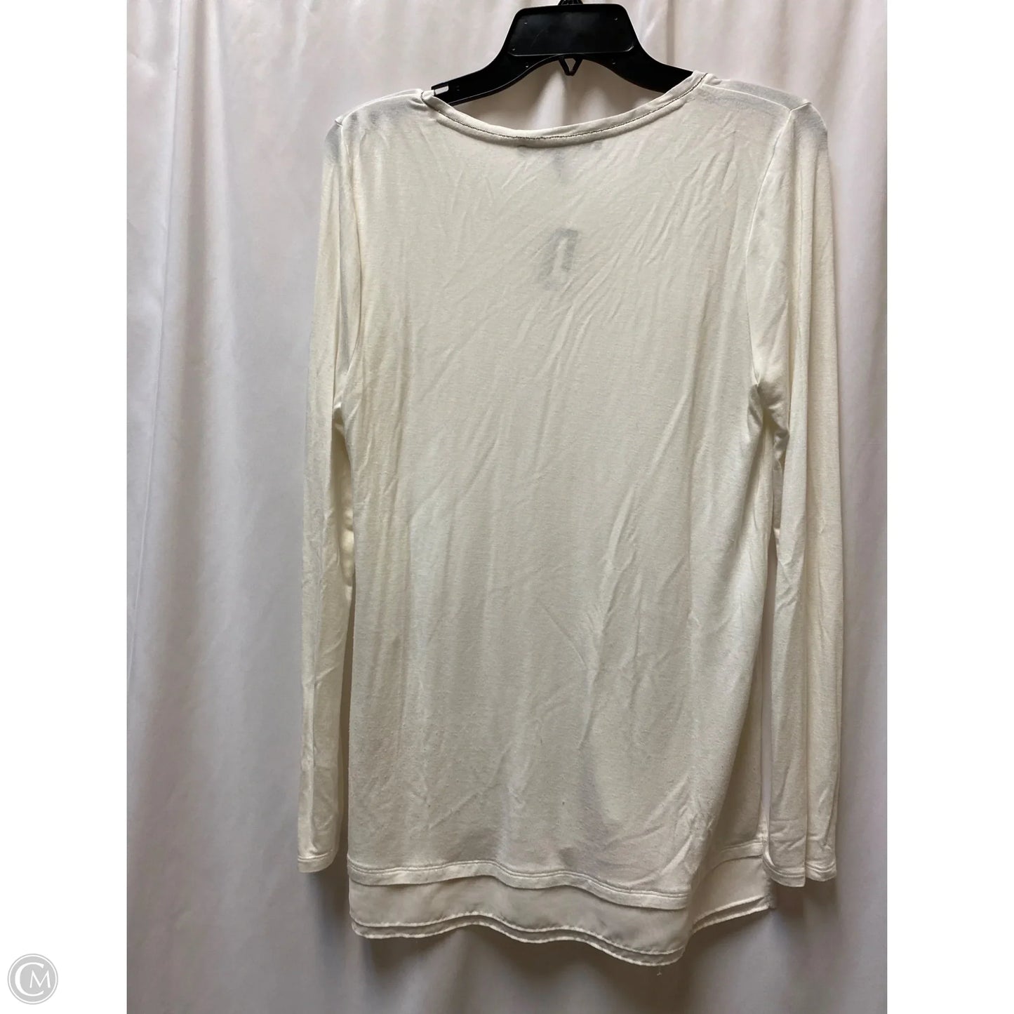 Top Long Sleeve By White House Black Market In White, Size: S