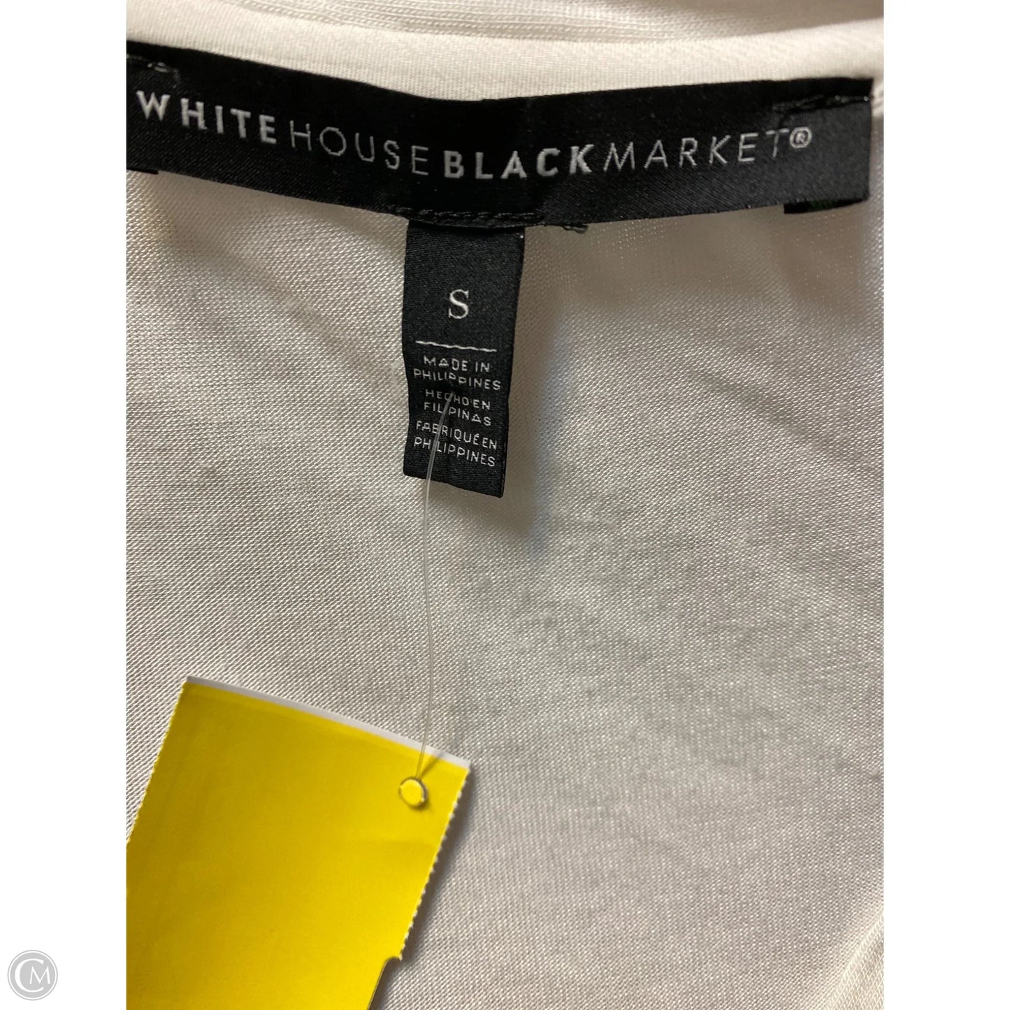 Top Long Sleeve By White House Black Market In White, Size: S