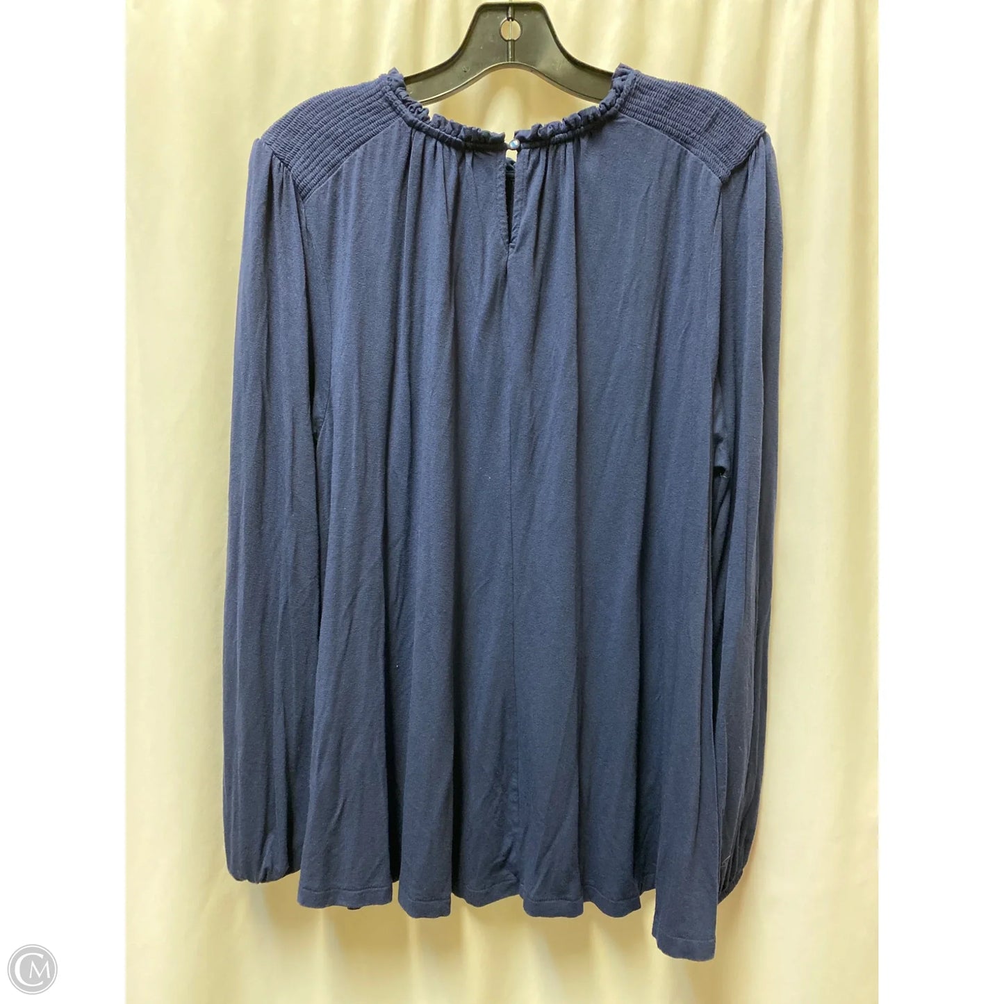 Top Long Sleeve By Lane Bryant In Navy, Size: L