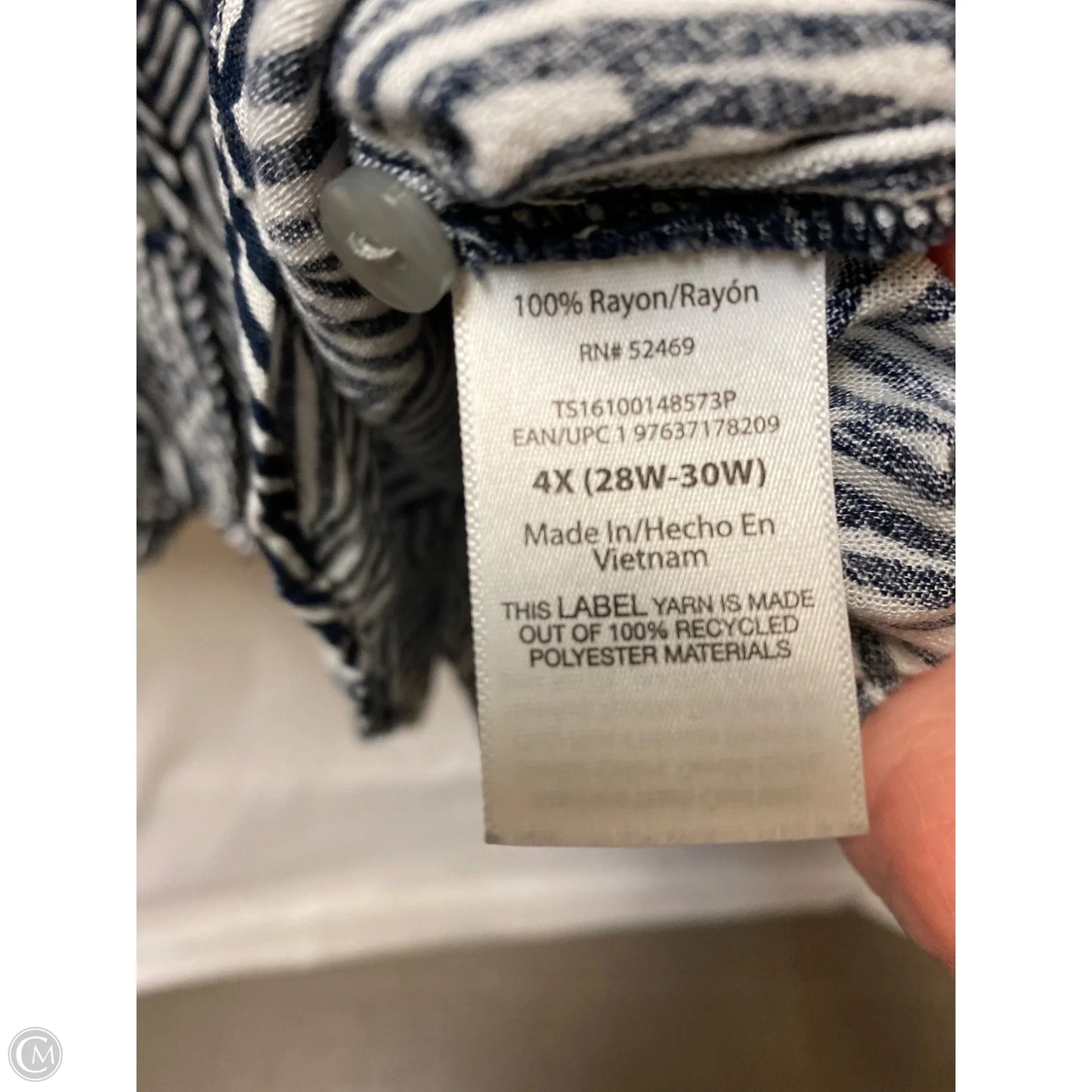 Dress Casual Maxi By Terra & Sky In Blue, Size: 4x