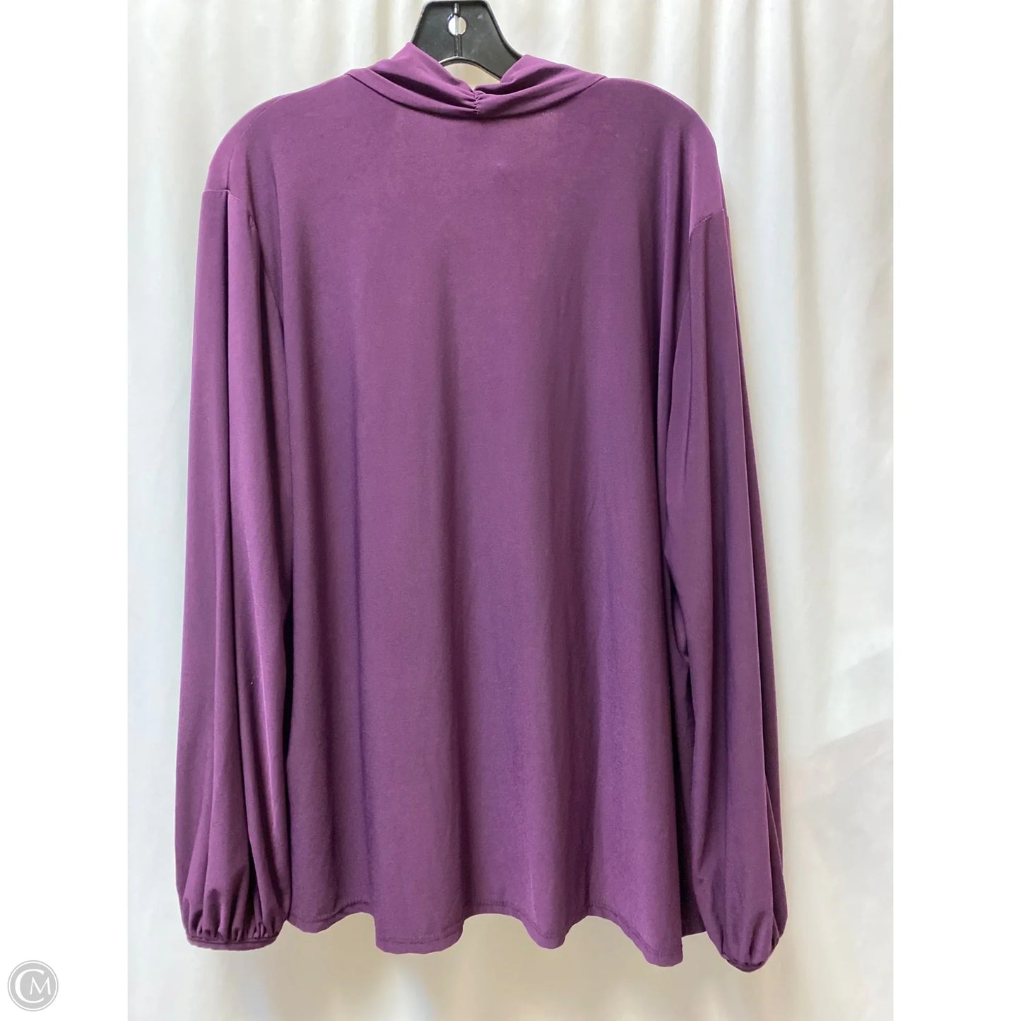 Top Long Sleeve By Clothes Mentor In Purple, Size: 3x
