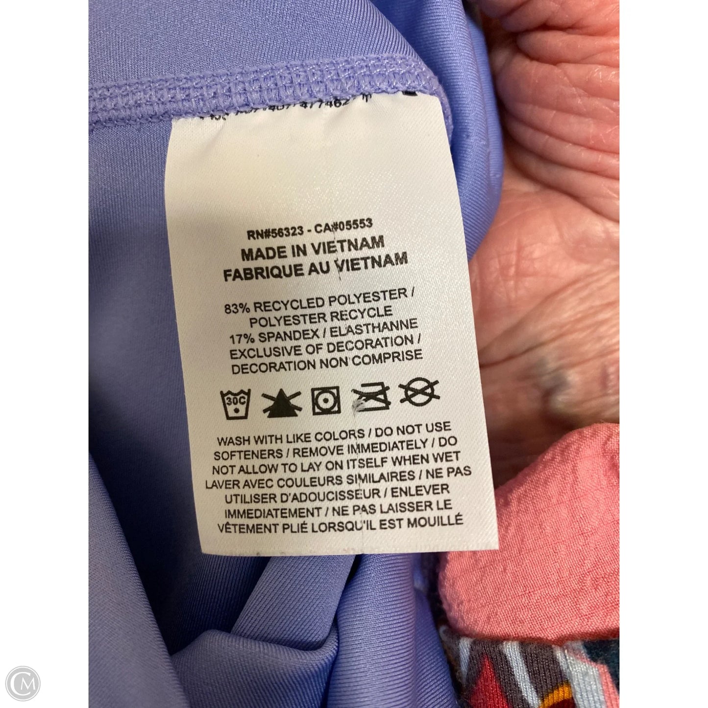 Athletic Leggings By Nike In Purple, Size: M