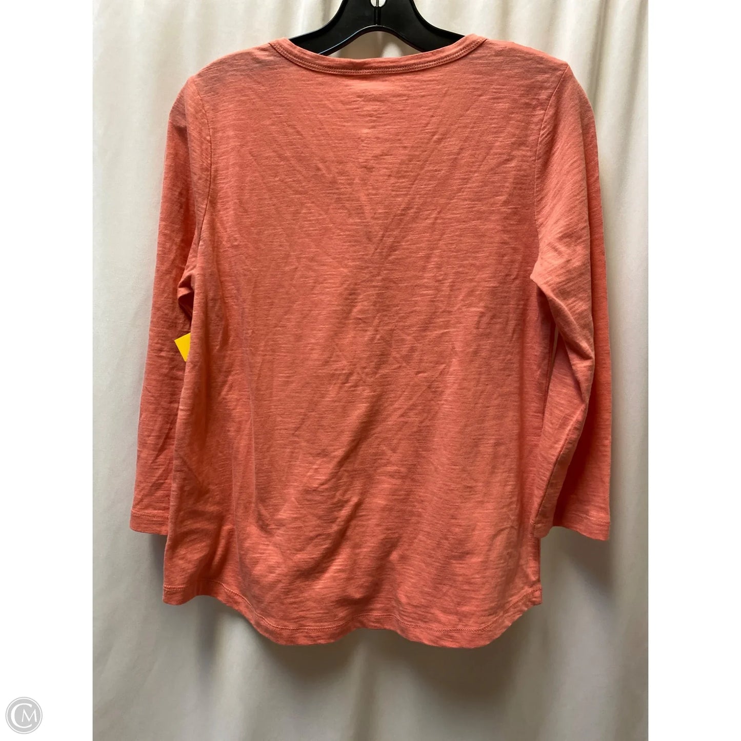 Top Long Sleeve By St Johns Bay In Peach, Size: Sp
