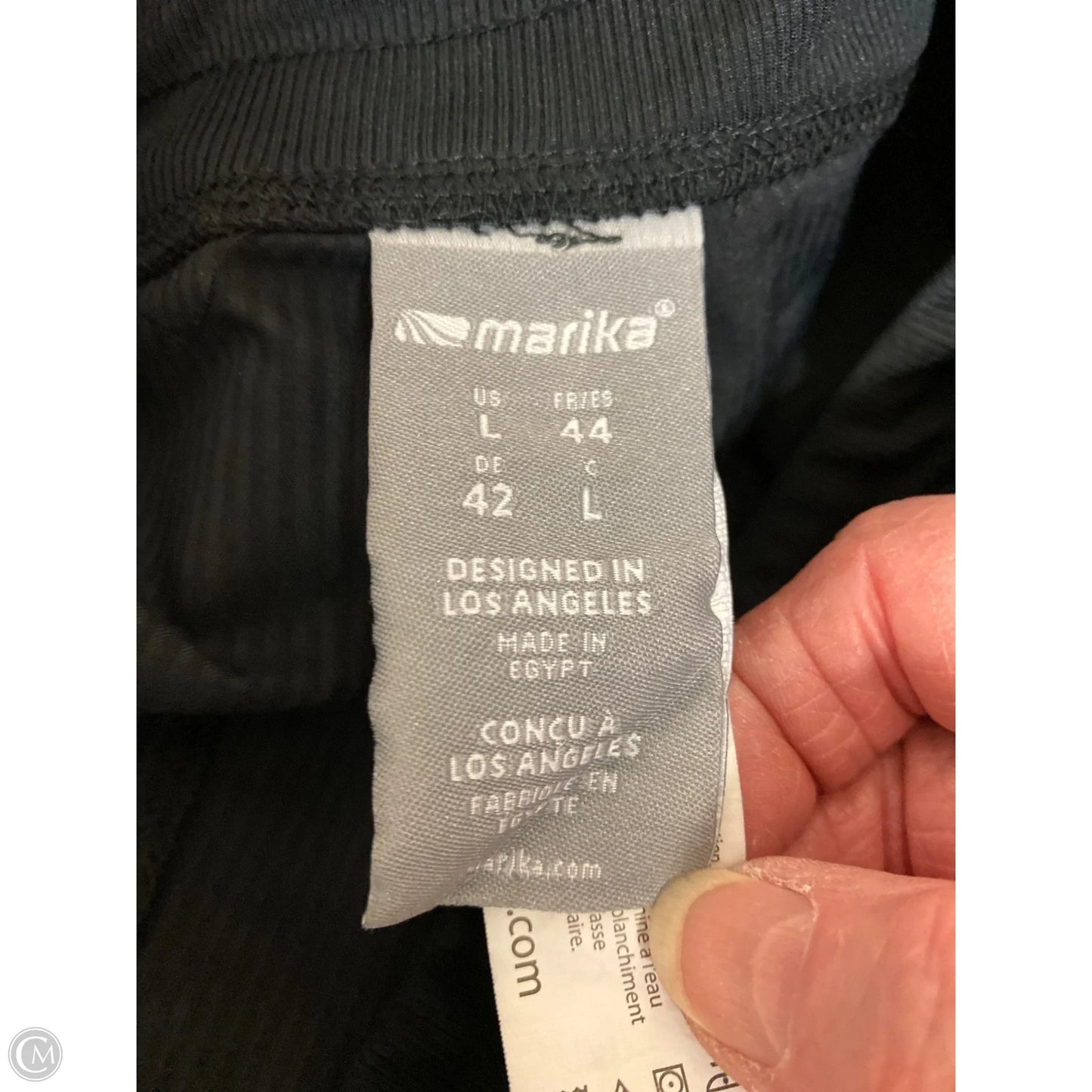 Athletic Pants By Marika In Black, Size: L