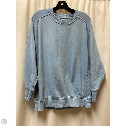 Sweatshirt Crewneck By Aerie In Blue, Size: M