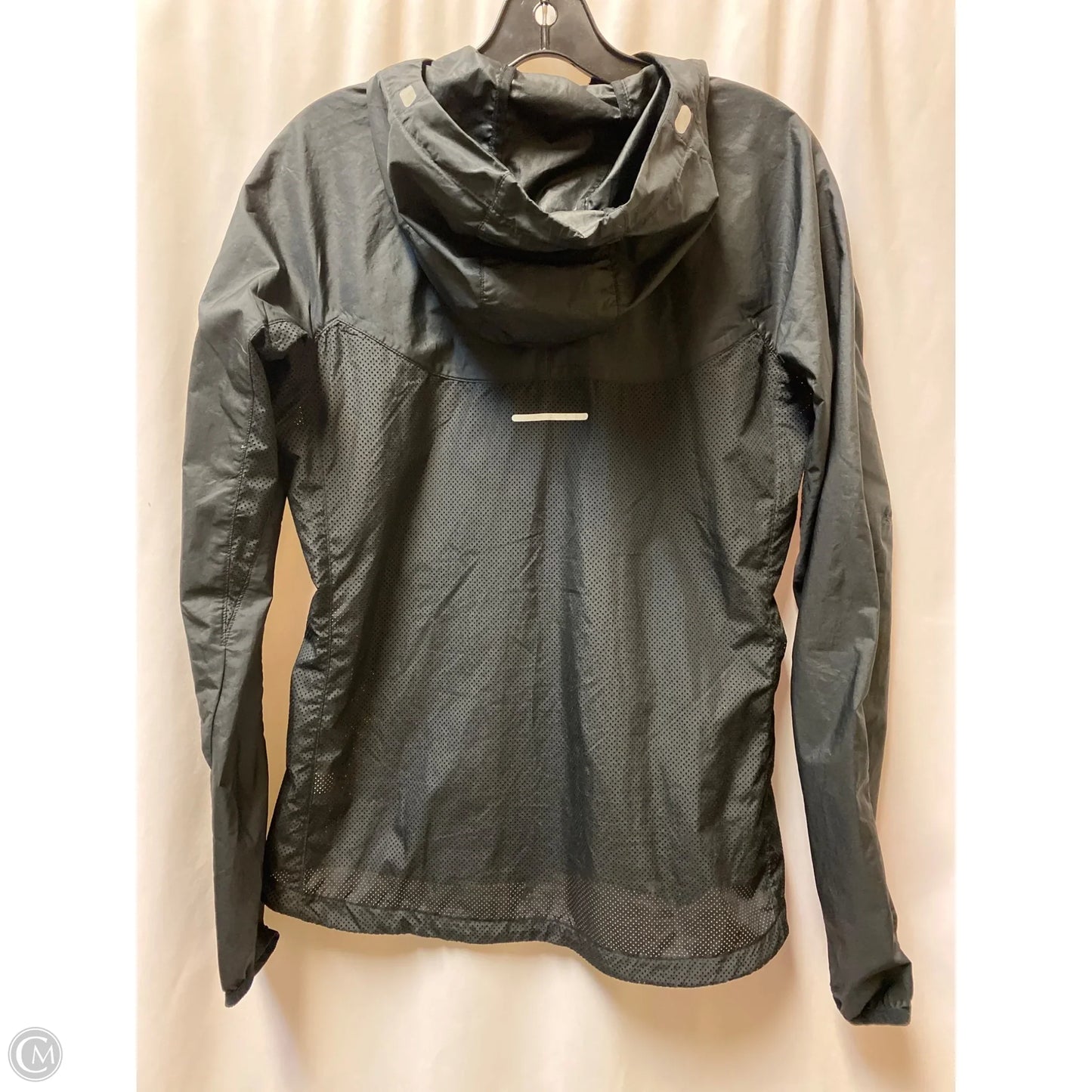 Athletic Jacket By Nike In Black, Size: S