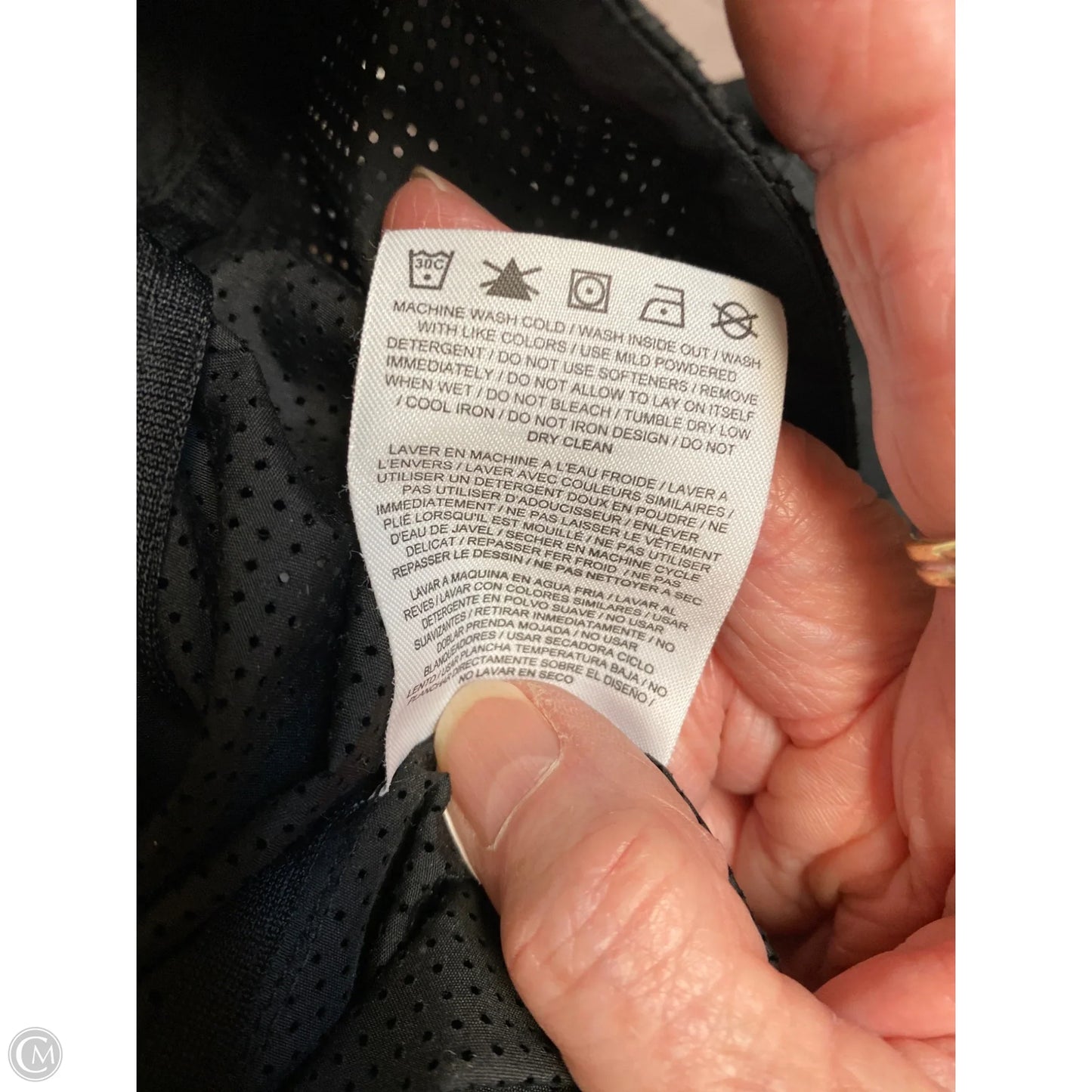 Athletic Jacket By Nike In Black, Size: S