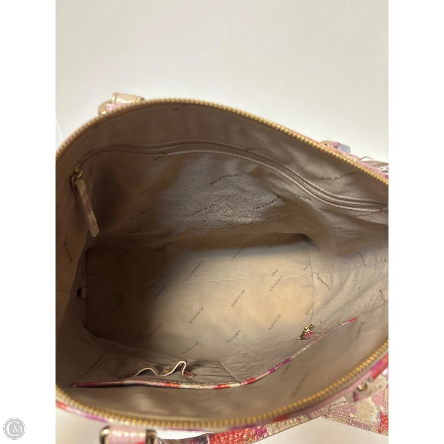 Handbag Designer By Brahmin, Size: Large