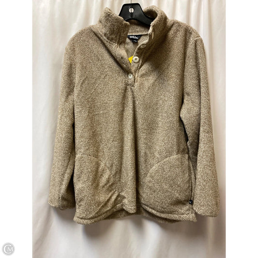 Jacket Faux Fur & Sherpa By Eddie Bauer In Brown, Size: M