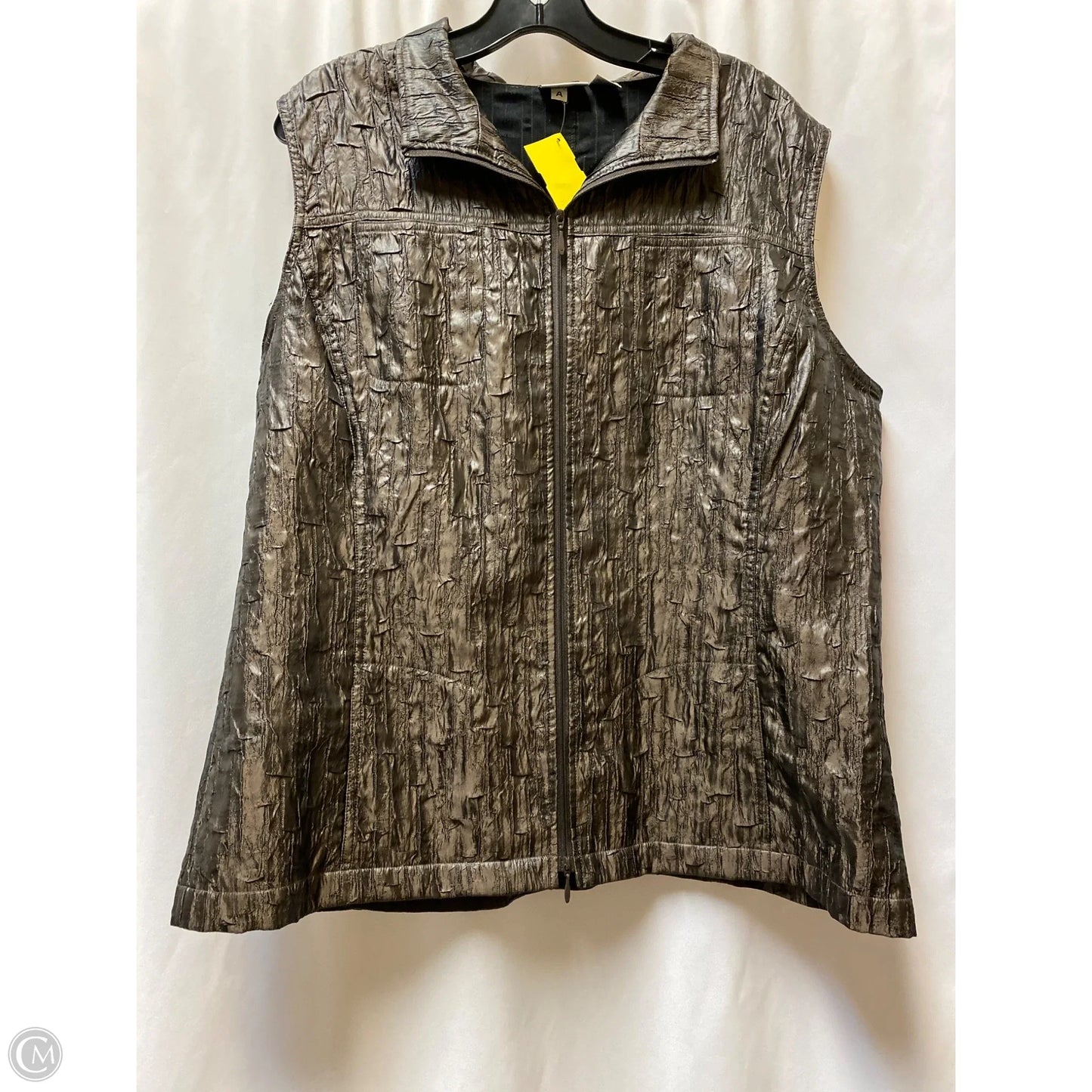 Vest Other By Chicos In Bronze, Size: Xl