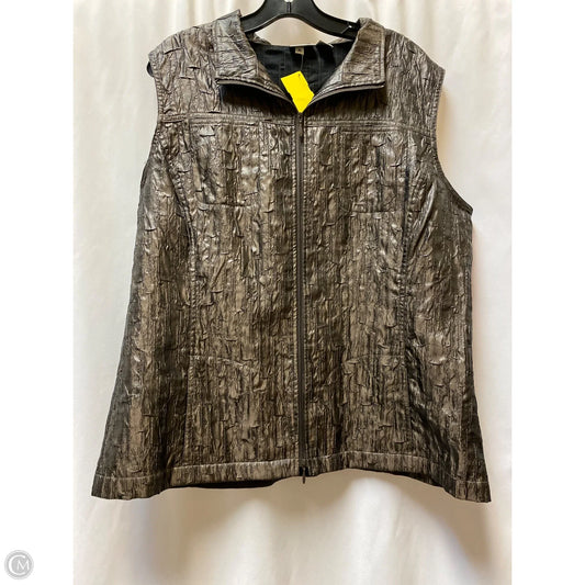 Vest Other By Chicos In Bronze, Size: Xl