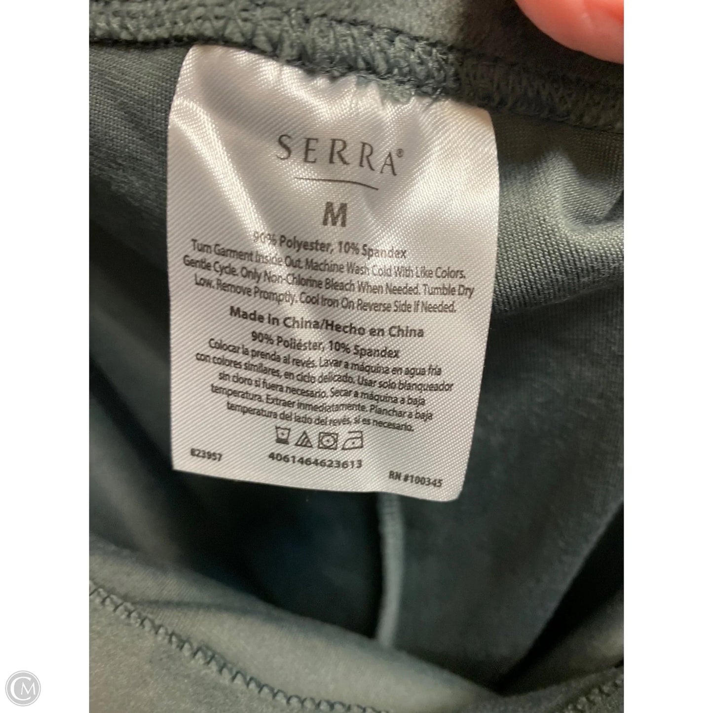 Pants Leggings By Serra In Grey, Size: M