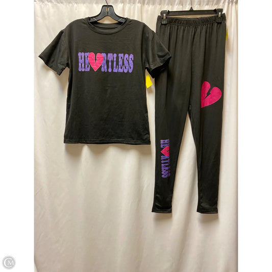 Pajamas 2pc By Clothes Mentor In Black, Size: M