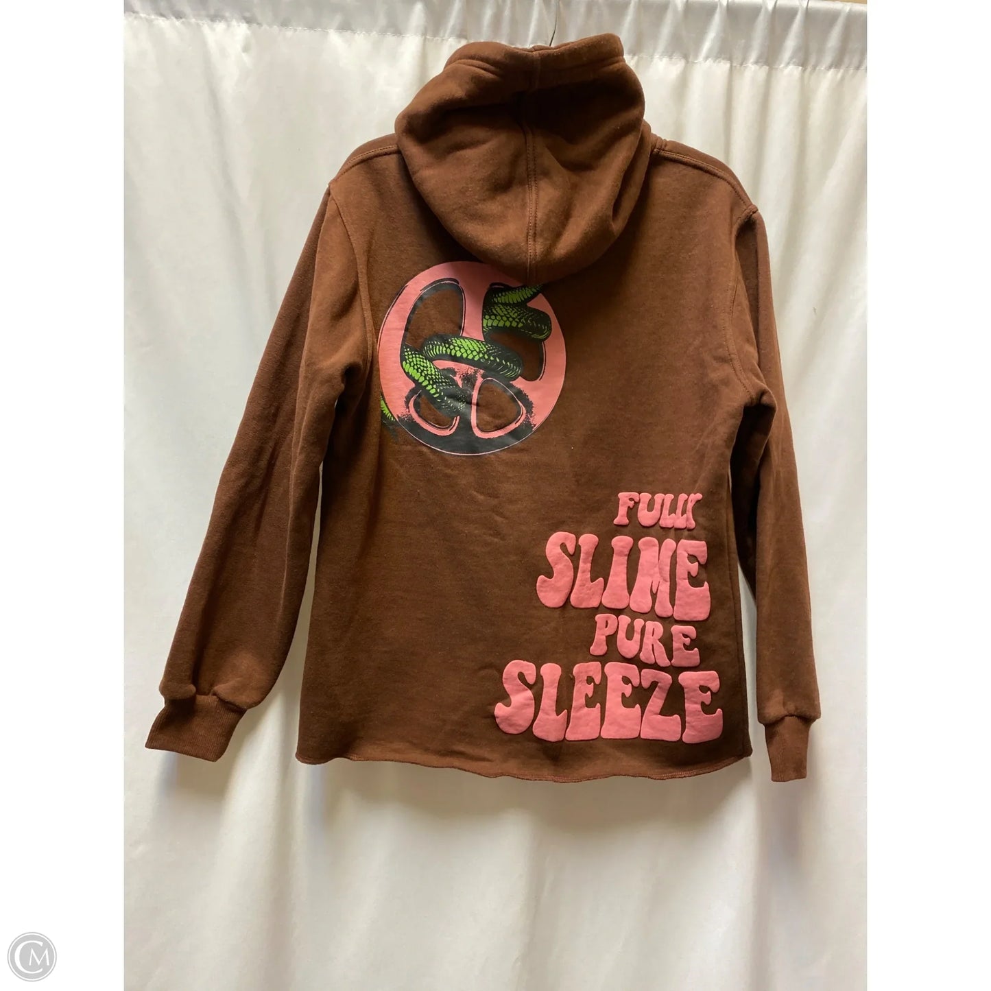 Sweatshirt Hoodie By Clothes Mentor In Brown, Size: S