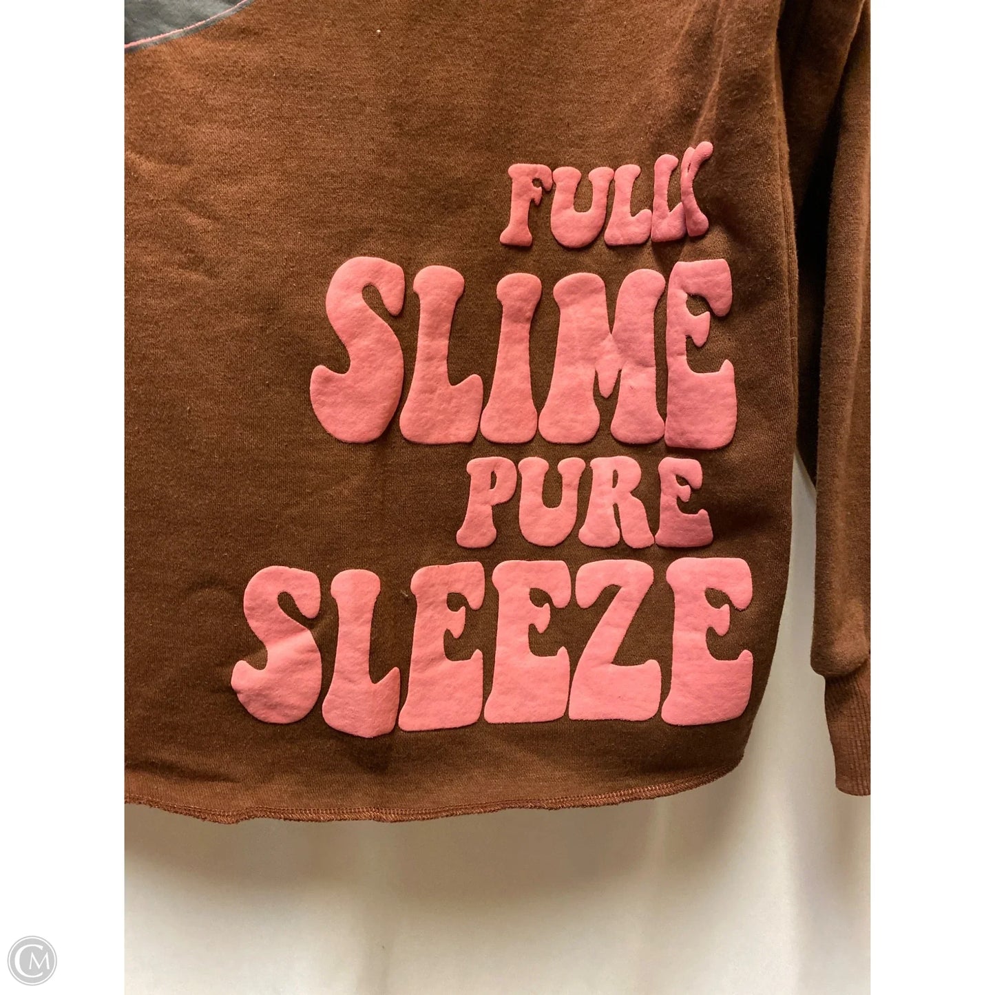 Sweatshirt Hoodie By Clothes Mentor In Brown, Size: S