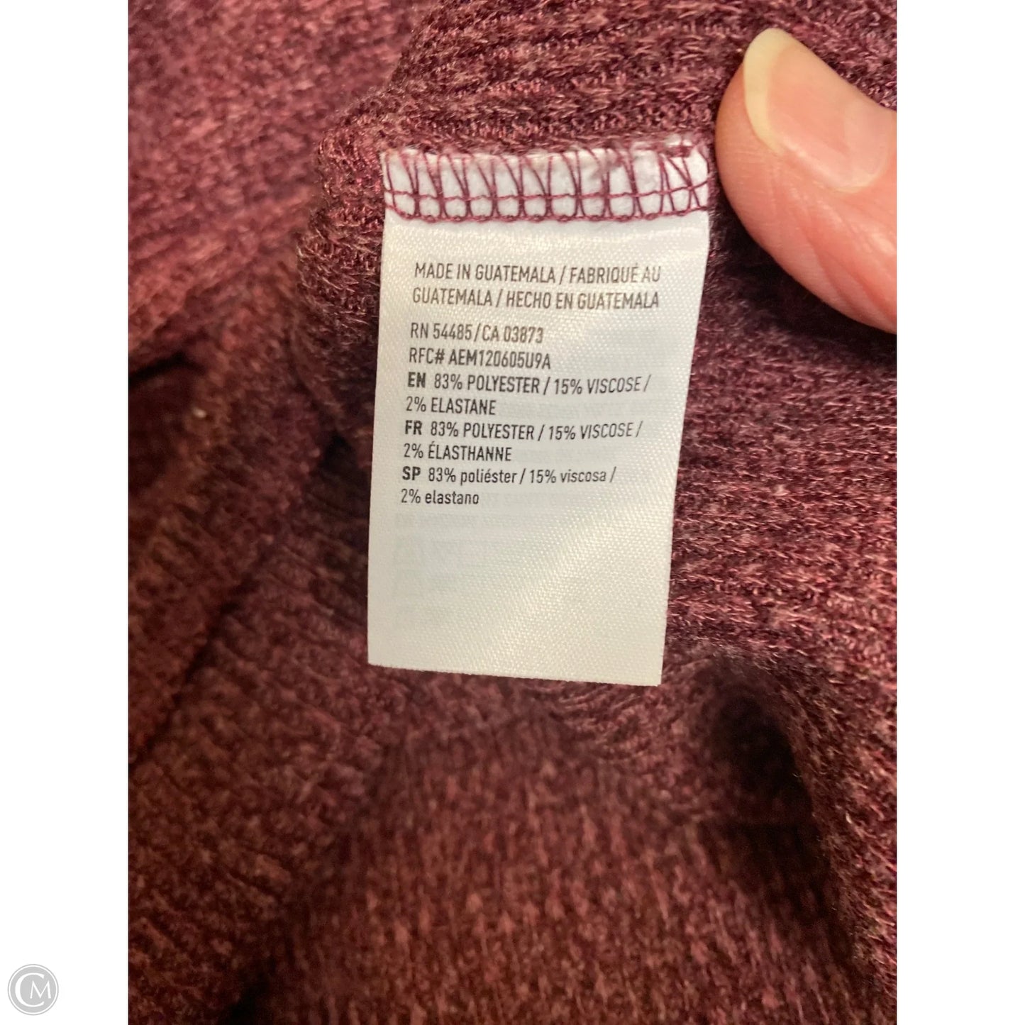 Top Long Sleeve By American Eagle In Pink, Size: Xl