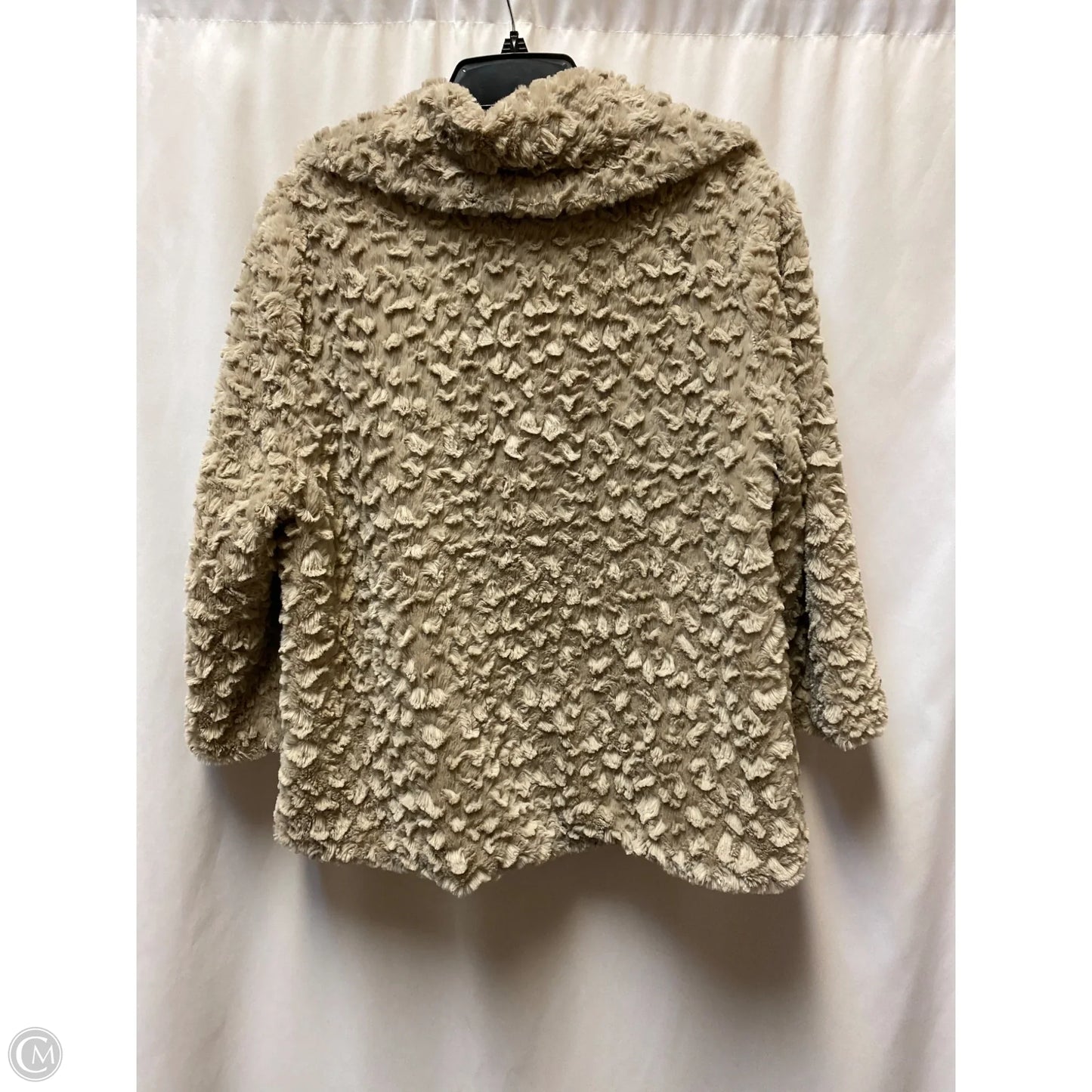 Coat Faux Fur & Sherpa By Clothes Mentor In Tan, Size: M