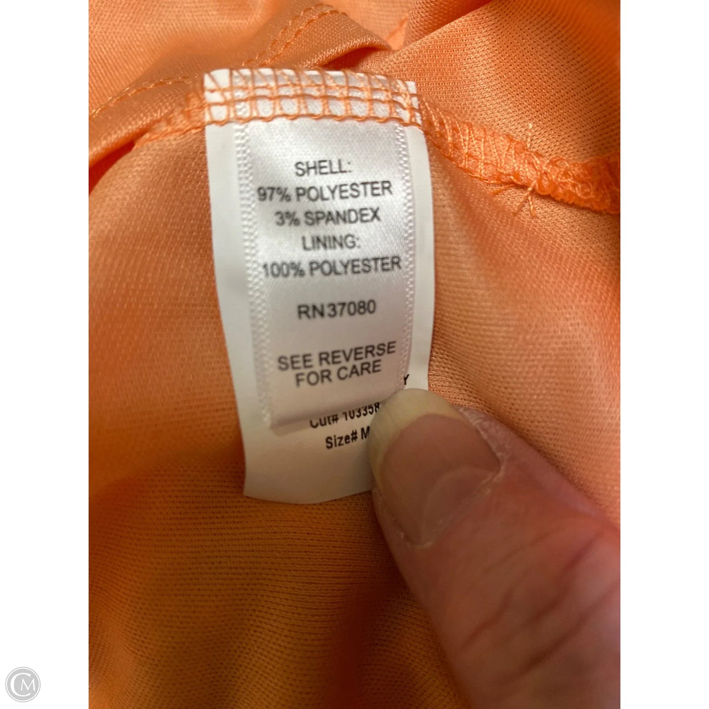 Top Long Sleeve By Cato In Peach, Size: M