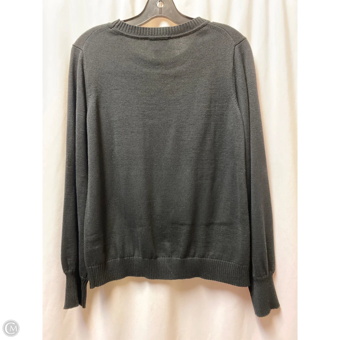 Sweater Designer By Karl Lagerfeld In Black, Size: M