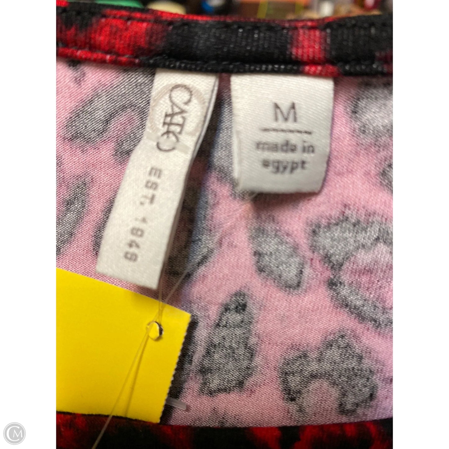 Top Long Sleeve By Cato In Red, Size: M