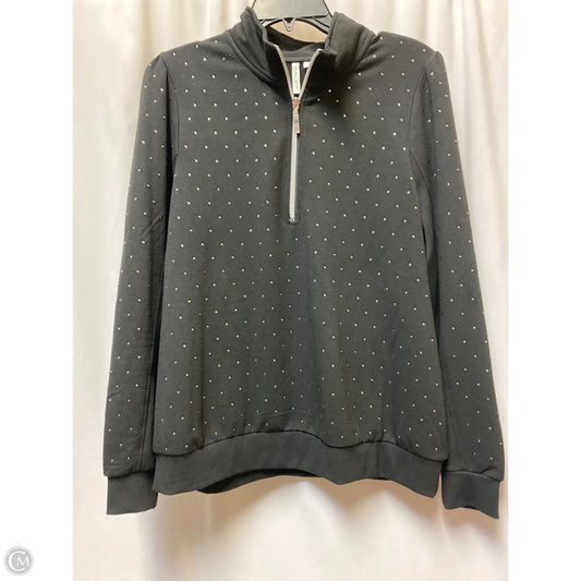 Sweatshirt Collar By Cato In Black, Size: L