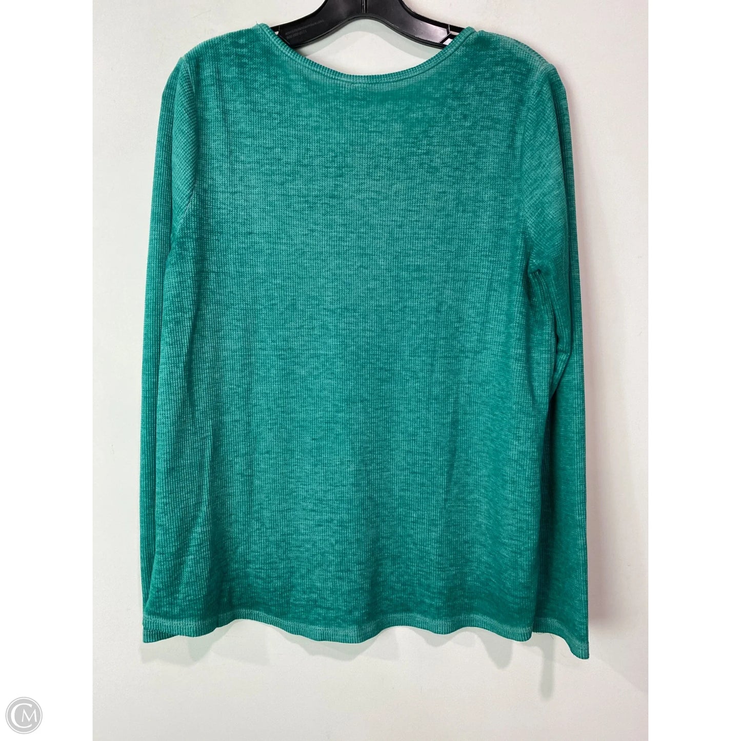Top Long Sleeve By Cato In Green, Size: M