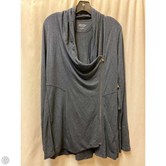 Top Long Sleeve By Calvin Klein In Blue, Size: L