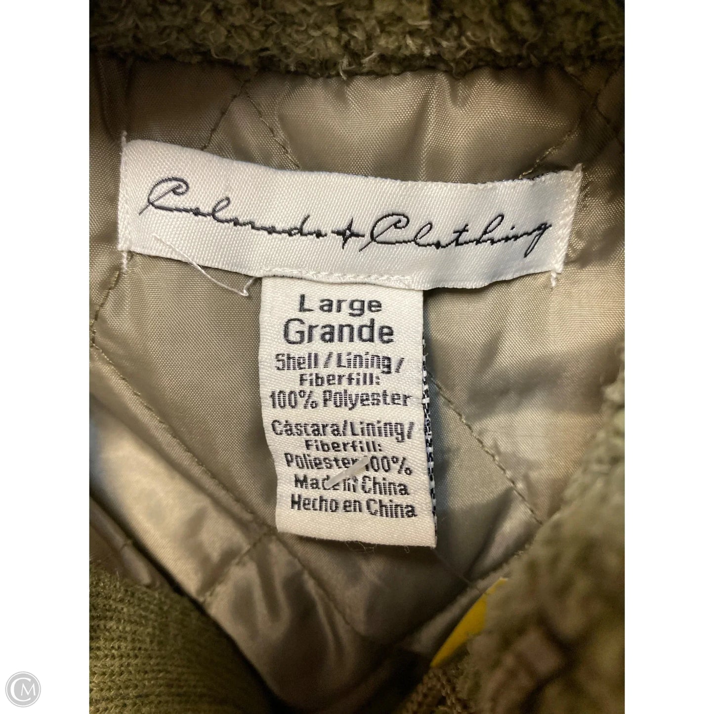 Vest Faux Fur & Sherpa By Clothes Mentor In Green, Size: L