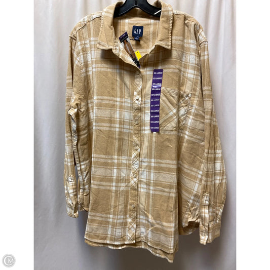 Top Long Sleeve By Gap In Tan, Size: Xxl