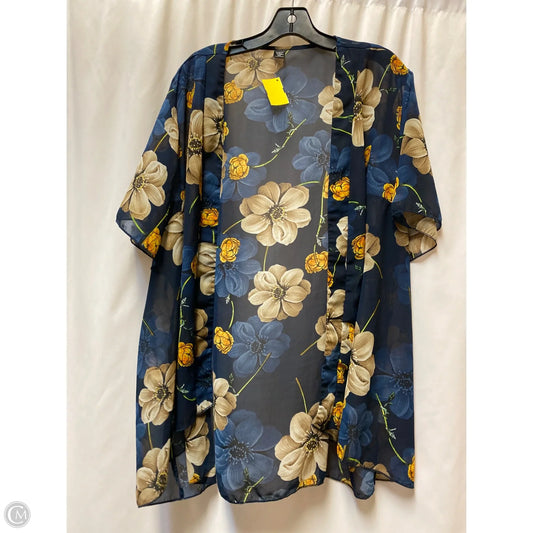 Cardigan By Shein In Blue, Size: 4x