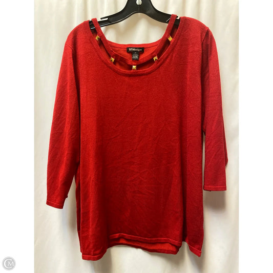 Sweater By By Design In Red, Size: 2x
