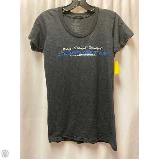 Top Short Sleeve By Clothes Mentor In Grey, Size: M