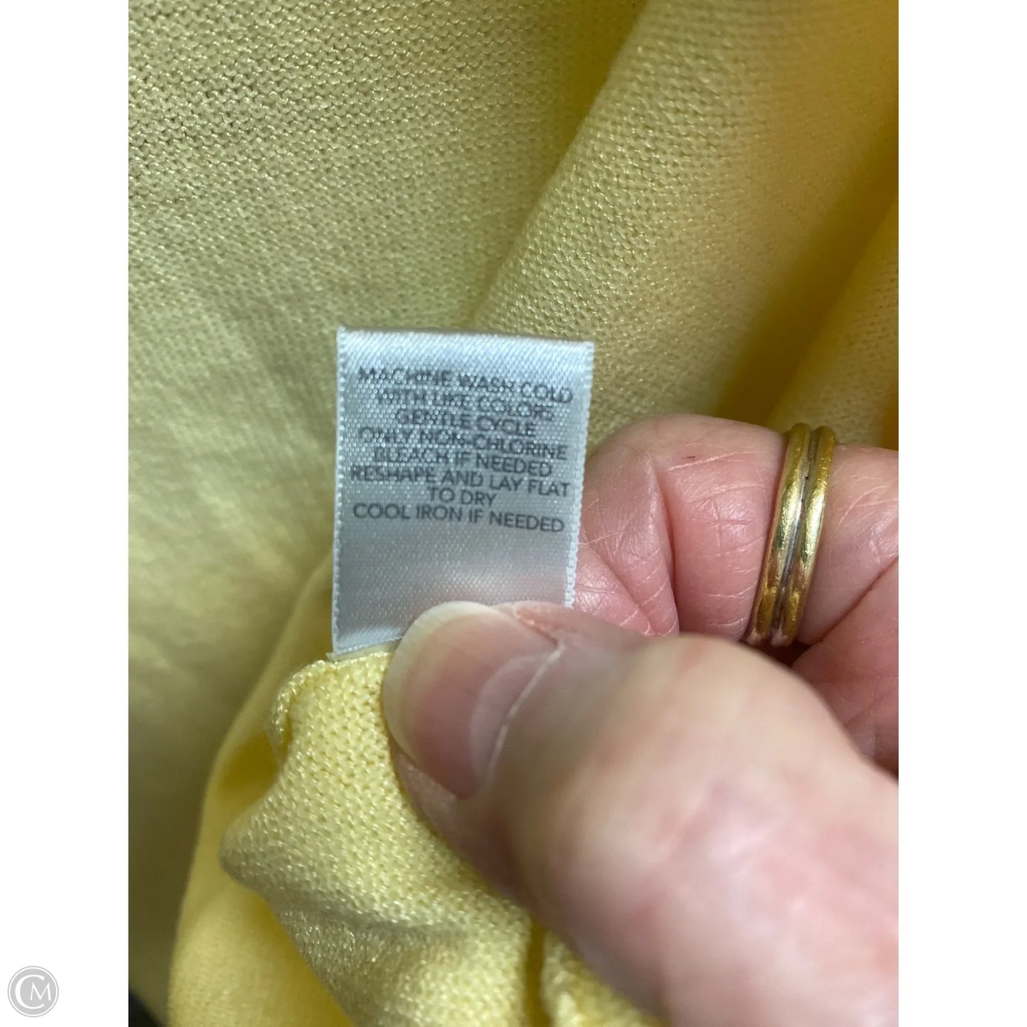 Cardigan By Christopher And Banks In Yellow, Size: Xl