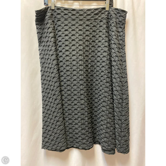 Skirt Maxi By New Directions In Grey, Size: Xl